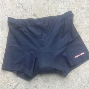 Soukesports Women's Black Padded Cycling Shorts Size XXL